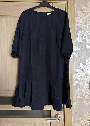 🥰 цупка сукня у смужку h&m l 3