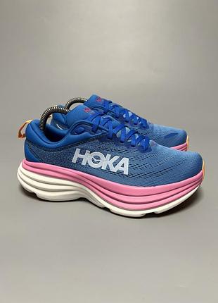 Кросівки на широку стопу для комфортної ходьби бігу тренувань hoka one one bondi 8 wide оригінал 1127954 csaa