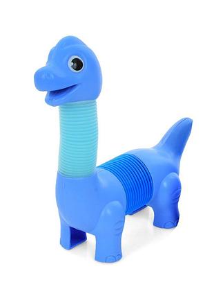 Детская антистресс-игрушка "динозаврик" ss-8024(blue-1) световые эффекты