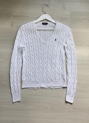 Жіночий котоновий светр polo ralph lauren оригінал чудовий м’який преміальний класичний джемпер кофта розмір m–l / ua 46–48