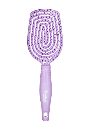 Щетка для волос массажная продувочная salon professional с нейлоновой щетиной 98290 sl, purp пурпурная daily skin care