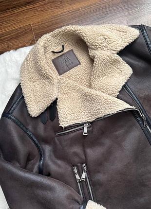 Дублянка zara ❤️ дублянка авіатор 2