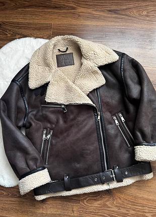 Дублянка zara ❤️ дублянка авіатор 3