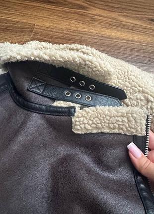 Дублянка zara ❤️ дублянка авіатор 5