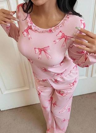 🥰піжама в бантики shein m