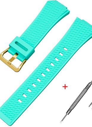 Ремінець для casio g-shock ga-100/110 light green gd, ремінці для годинників