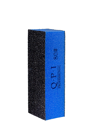 Баф полирующий для ногтей qpi professional грит 80/80, qb-132 черный daily skin care
