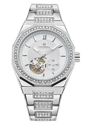 Наручные часы forsining 831 silver-white steel
