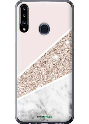 Чехол на samsung galaxy a20s a207f пастельный мрамор "4342u-1775-8094", чехол для телефона