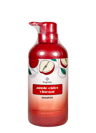 Бессульфатный шампунь для жирных волос bogenia apple cider vinegar 450 мл