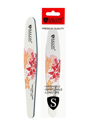 Пилочка для нігтів полірувальна на м'якій основі salon professional natural care 120х180 пряма
