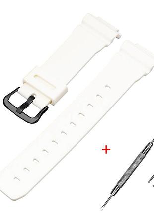 Ремінець для casio g-shock dw-6900 white bk, ремінці для годинників