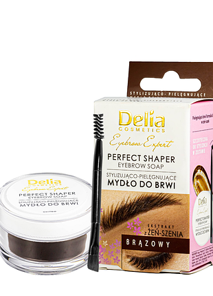 Мыло для укладки бровей delia eyebrow expert perfect shaper eyebrow soap, коричневое daily skin care