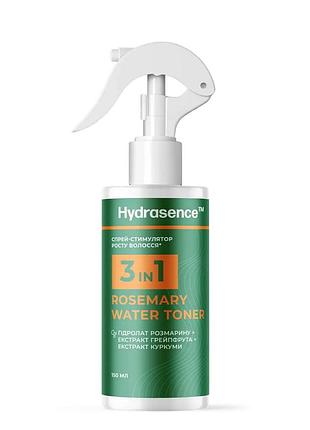 Спрей-стимулятор роста волос 3 в 1 hydrasence розмариновый, 150 мл daily skin care