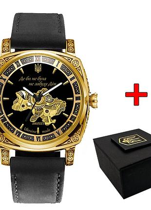 Наручные часы awarder 021-3d де би не була gold-black-black leather