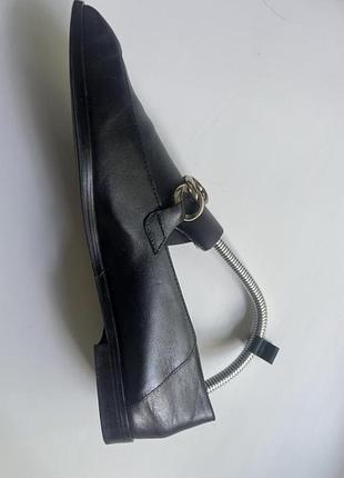 Чорні шкіряні лофери massimo dutti 4