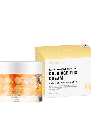 Крем для обличчя капсульний антивіковий medi-peel gold age tox cream нічний 50 мл daily skin care