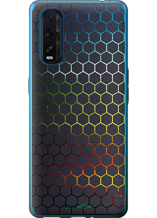 Чохол на oppo find x2 переливні стільники "498u-1891-8094", чохол для телефона