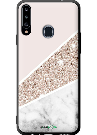 Чехол на samsung galaxy a20s a207f пастельный мрамор "4342b-1775-8094", чехол для телефона