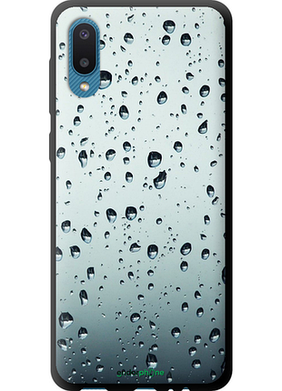 Чехол на samsung galaxy a02 a022g стекло в каплях "848b-2260-8094", чехол для телефона, чехол для телефона, чехол для телефона
