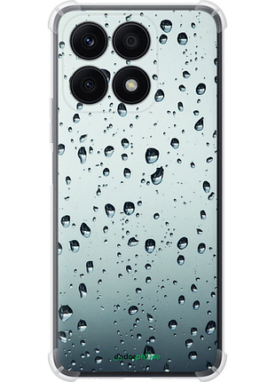 Чехол на huawei honor x8a стекло в каплях "848sp-2963-8094"