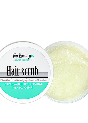 Скраб для росту волосся top beauty menthol hair scrub 250 мл daily skin care