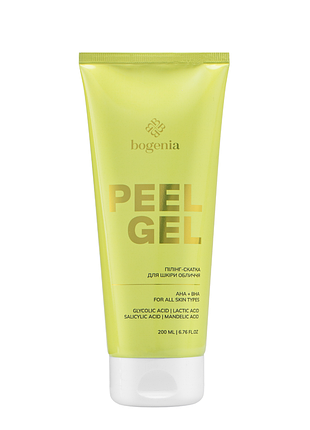 Пилинг-скатка для кожи лица bogenia peeling gel с aha bha кислотами 200 мл daily skin care