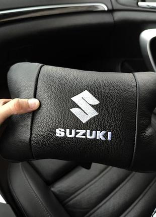 Автоподушка під голову suzuki сузукі, подушка для шиї водія, дорожня подушка в автомобіль sg-71
