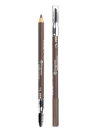 Карандаш для бровей пудровый bogenia powder brow liner bg506, no 001 light graphite daily skin care