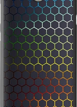 Чехол на huawei y5 ii переливающиеся соты "498u-496-8094"