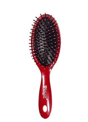 Щітка для волосся масажний овальний salon professional бордова