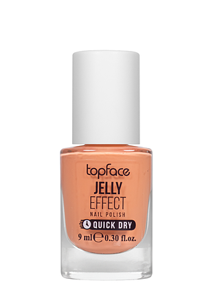 Лак для ногтей topface jelly effect nail polish быстросохнущий no 09 пепельно-розовый (pt110) daily skin care