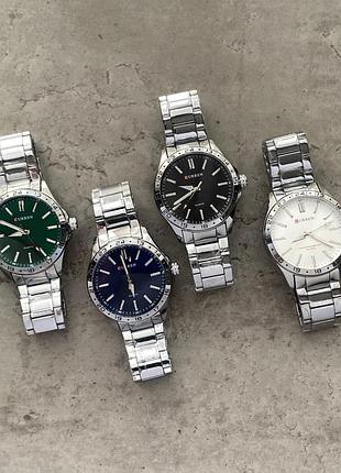 Наручные часы curren 8452 silver-green 2