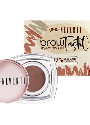 Гель для бровей neverti np600, 3,5 г, 001 latte light бежевый daily skin care