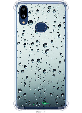 Чехол на samsung galaxy a10s a107f стекло в каплях "848sp-1776-8094"
