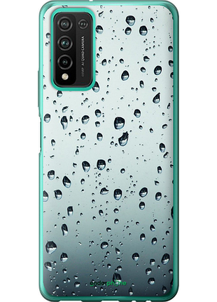 Чехол на huawei honor 10x lite стекло в каплях "848u-2198-8094", чехол для телефона