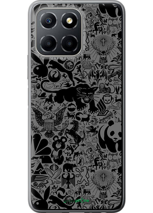 Чохол на huawei honor x6 чорно-сірий стикер бомбінг "2432u-3341-8094"