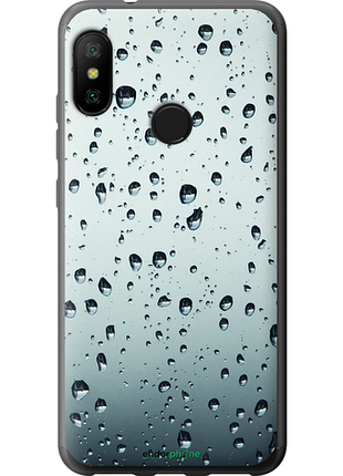 Чехол на xiaomi redmi 6 pro стекло в каплях "848u-1595-8094", чехол для телефона