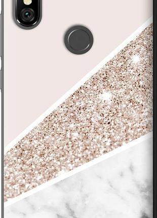 Чехол на xiaomi redmi note 6 pro пастельный мрамор "4342u-1551-8094"