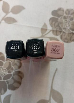 L'oréal помада тон 401,407,862 2