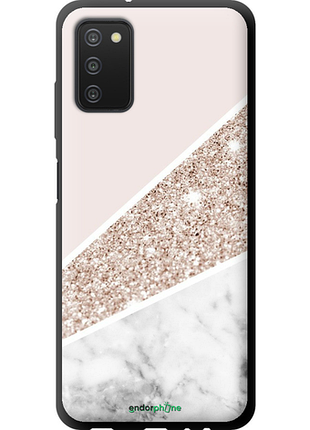 Чехол на samsung galaxy a03s a037f пастельный мрамор "4342b-2381-8094", чехол для телефона