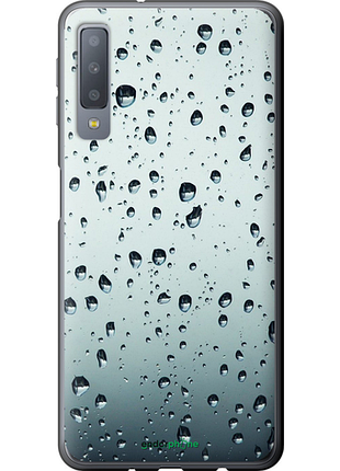 Чехол на samsung galaxy a7 (2018) a750f стекло в каплях "848u-1582-8094"