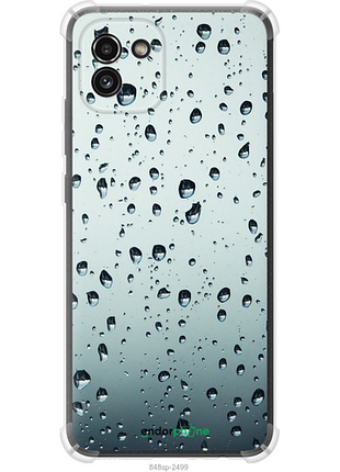Чохол на samsung galaxy a03 a035f скло в краплях "848sp-2499-8094"