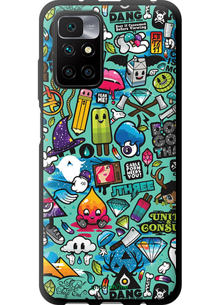 Чехол на xiaomi redmi 10 стикер бомбинг 1 "693b-2488-8094"