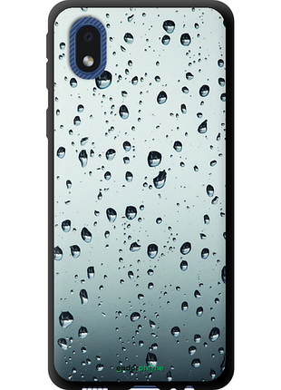 Чехол на samsung galaxy a01 core a013f стекло в каплях "848b-2065-8094", чехол для телефона, чехол для телефона, чехол для