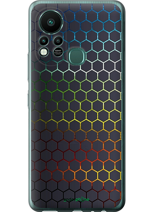 Чехол на infinix hot 11s переливающиеся соты "498u-2757-8094", чехол для телефона