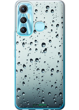 Чехол на infinix hot 11 стекло в каплях "848u-2762-8094", чехол для телефона