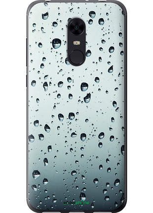 Чехол на xiaomi redmi 5 plus стекло в каплях "848u-1347-8094", чехол для телефона