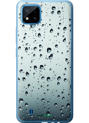 Чехол на realme c20a стекло в каплях "848u-2416-8094", чехол для телефона