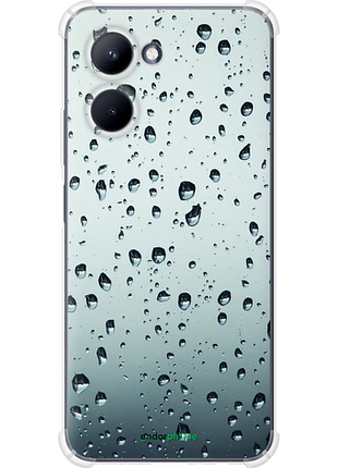 Чехол на realme c33 стекло в каплях "848sp-2870-8094", чехол для телефона, чехол для телефона, чехол для телефона